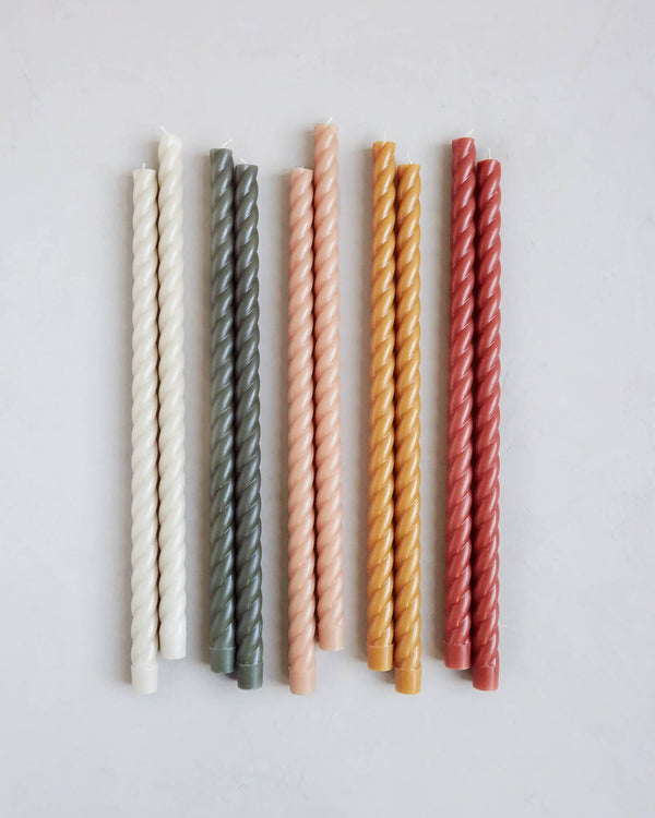 Twisted Taper Candles – 18″ | The Floral Society