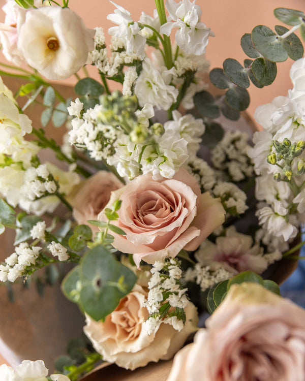 Mother's Day | Wrapped Bouquet — Blush & Cream
