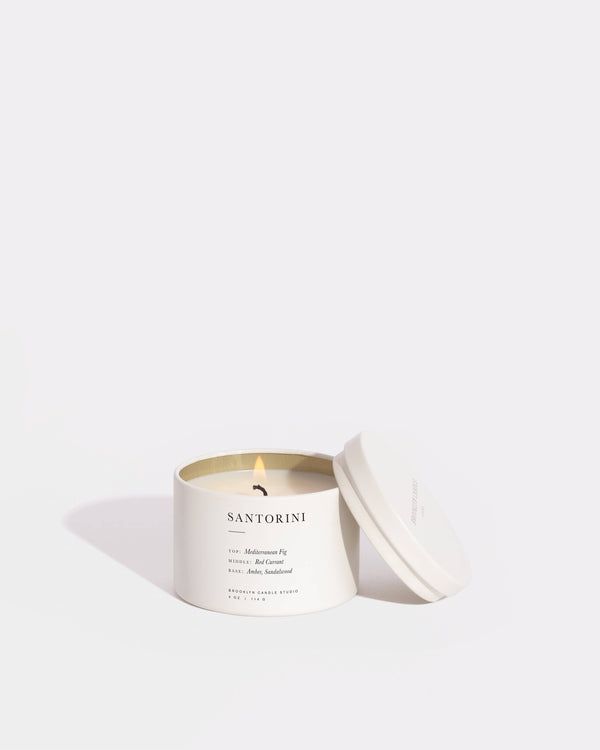 Santorini Tin Candle (4oz) | Brooklyn Candle Studio