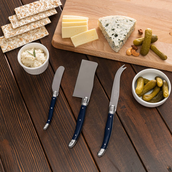 3-Piece Cheese Knife - Navy | Laguiole